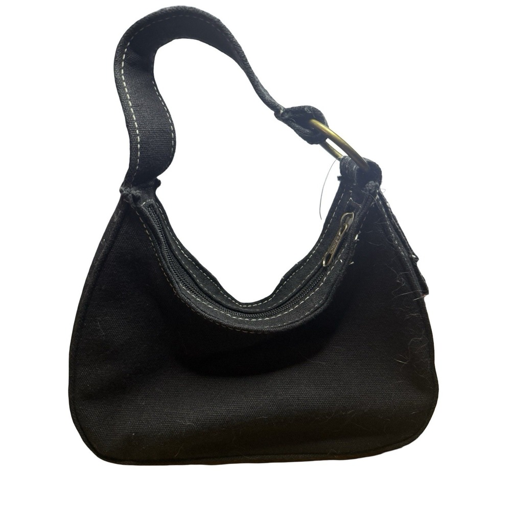 New With Tags Vintage Y2K Black Mudd Bagz Brand Purse hobo top - Picture 3 of 4